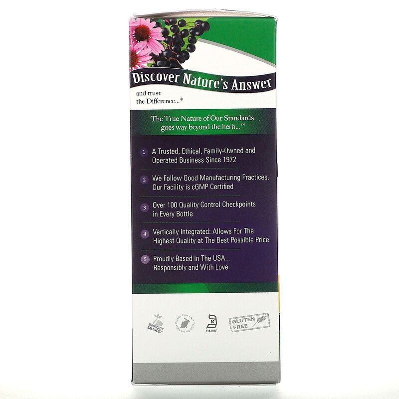 Nature's Answer Sambucus Black Elder Berry Extract (A/F) - Immune Support, 120 ml.