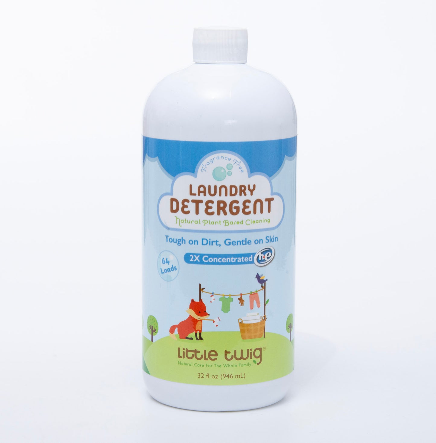 Little Twig Laundry Detergent - Unscented, 946ml.