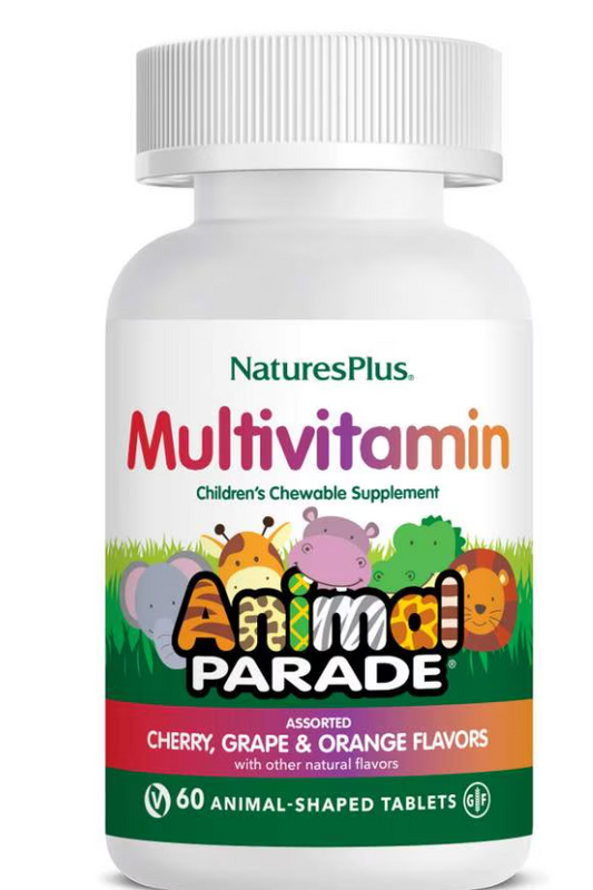 Natures Plus Source of Life Animal Parade Multi-Vitamin & Mineral (Assorted), 60 tabs.