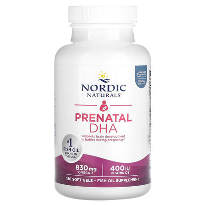 Nordic Naturals Prenatal DHA 500 mg - Plain, 180 sgls.