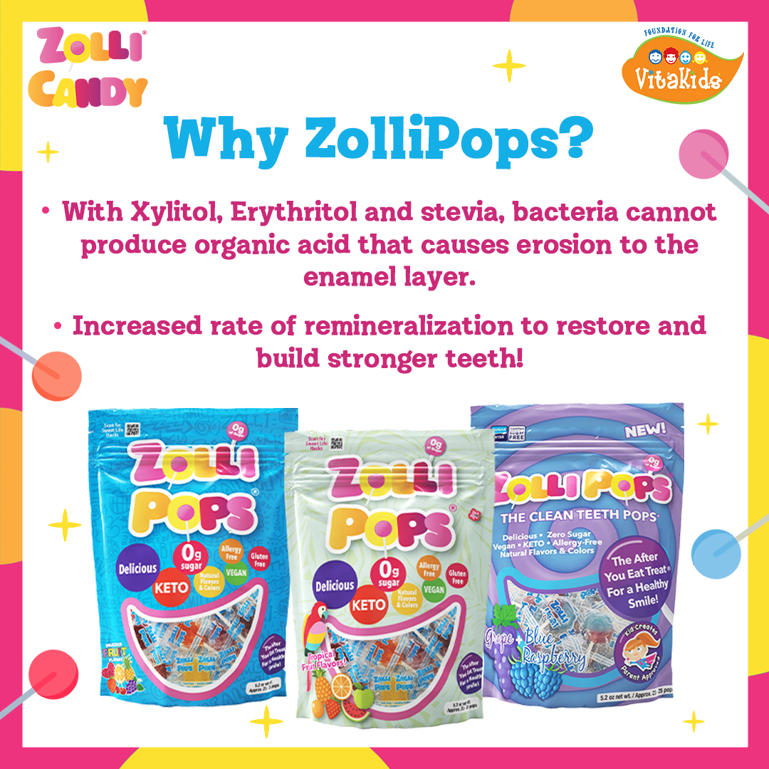 Zollipops Tropical Assorted Fruit, 88g