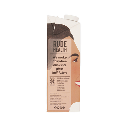 Rude Health Organic Gluten Free Almond Drink (No Sugars), 1L.