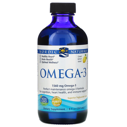 Nordic Naturals Omega-3 Liquid - Lemon, 237 ml.