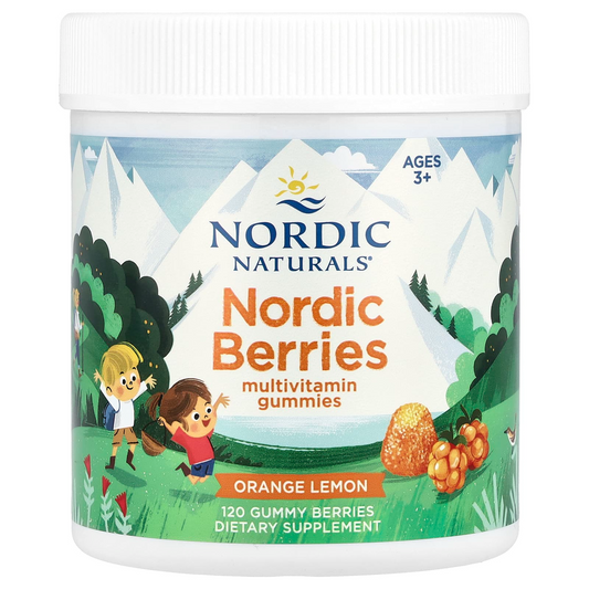 Nordic Naturals Nordic Berries Multivitamin Gummies - Citrus, 120 berries.