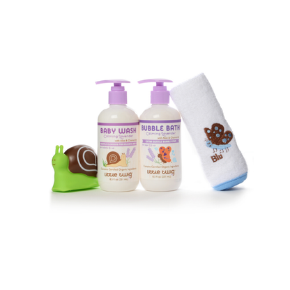 Little Twig Bath Time Gift Bag Set - Lavender Bubble Bath.