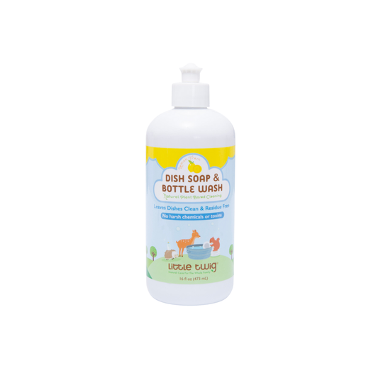 Little Twig Dish Soap & Bottle Wash - Lemon Fresh, 473ml.