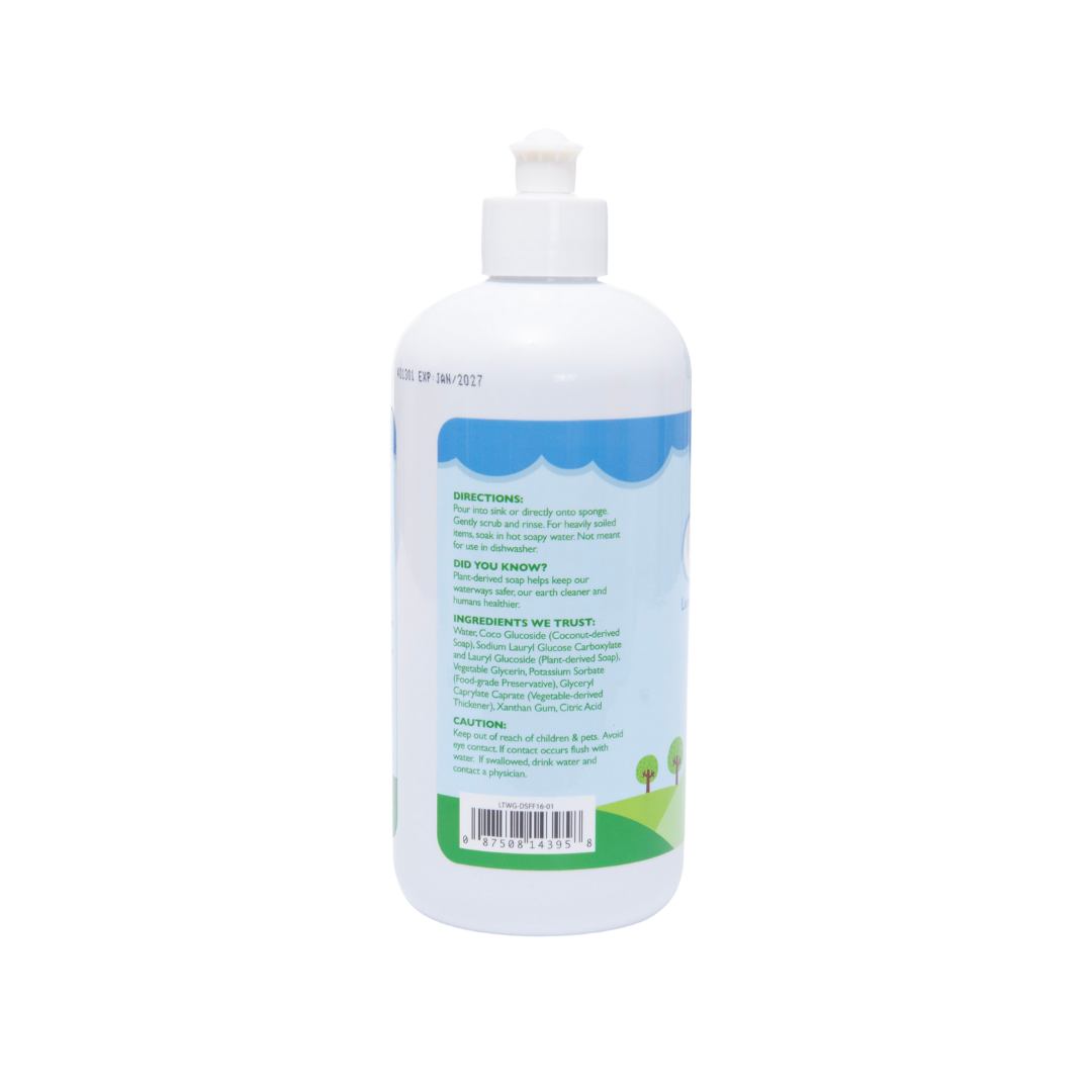 Little Twig Dish Soap & Bottle Wash - Fragrance-free, 473ml.