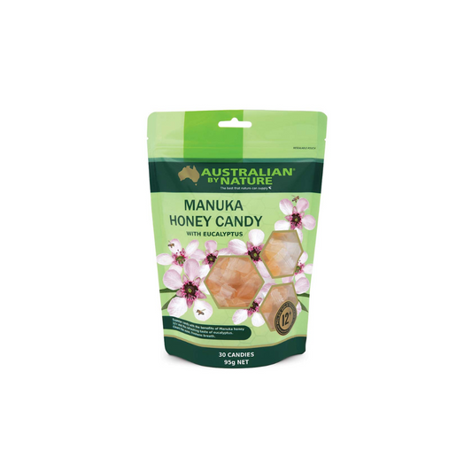 Australian By Nature Bio-Active Manuka Honey NPA 12+ & Eucalyptus Candy, 30's Bag