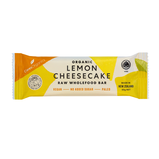 Ceres Organics Organic Lemon Cheesecake Raw Wholefood Bar, 50g