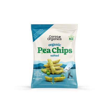 Organic Pea Chips- Salted, 100g