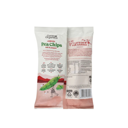 Organic Pea Chips- Salt & Pepper, 100g