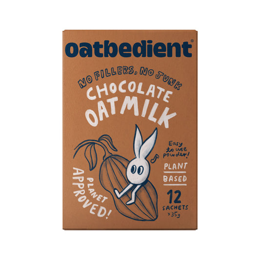 Oatbedient Chocolate Oat Milk, 35g x 12s.