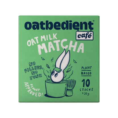 Oatbedient Oat Milk - Matcha, 30g x 10s.