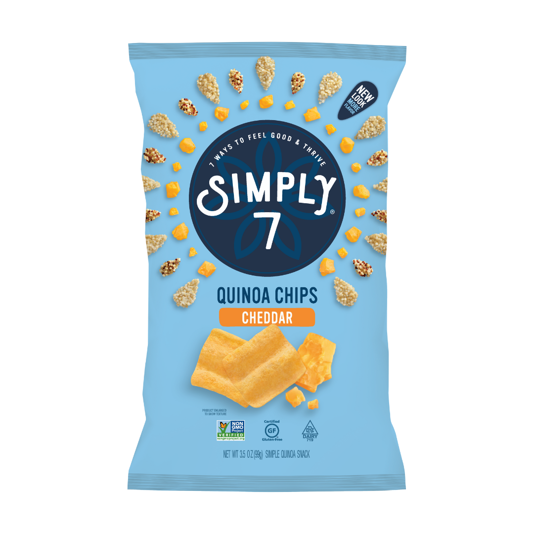 Simply 7 Quinoa Chips - Cheddar, 99 g