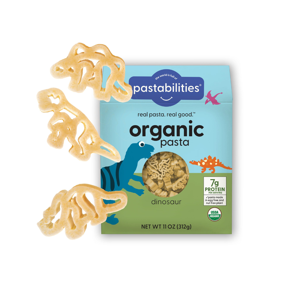 Pastabilities Organic Pasta - Dinosaur Shaped, 340 g.