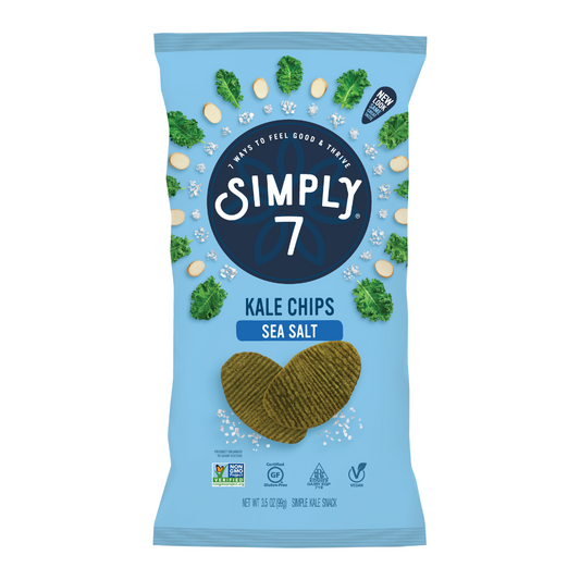 Simply 7 Kale Chips - Sea Salt, 99 g.