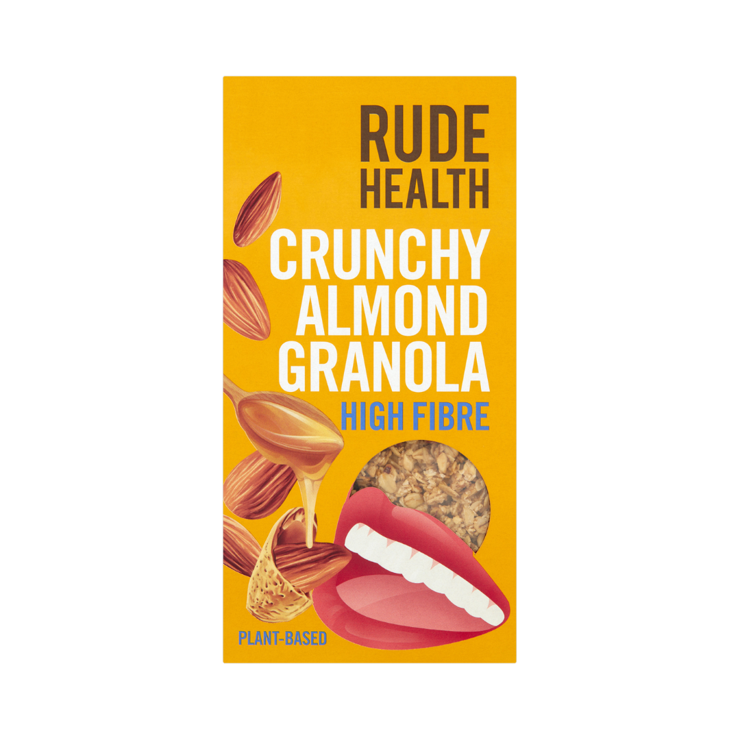 Rude Health High Fibre Crunchy Almond Granola, 400g.