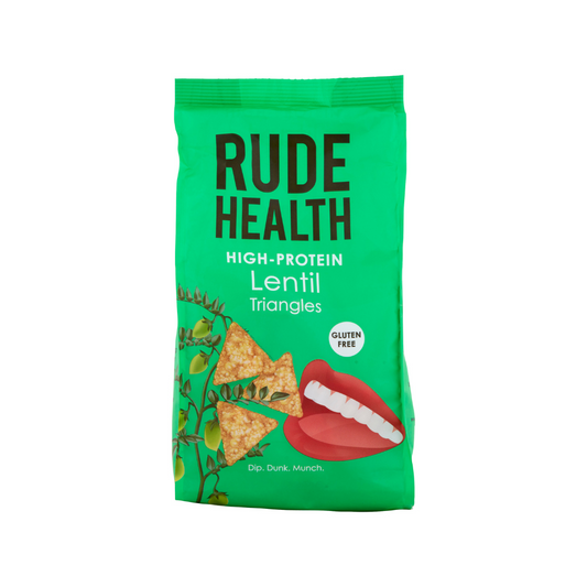 Rude Health High Protein Lentil Triangles, 70g.