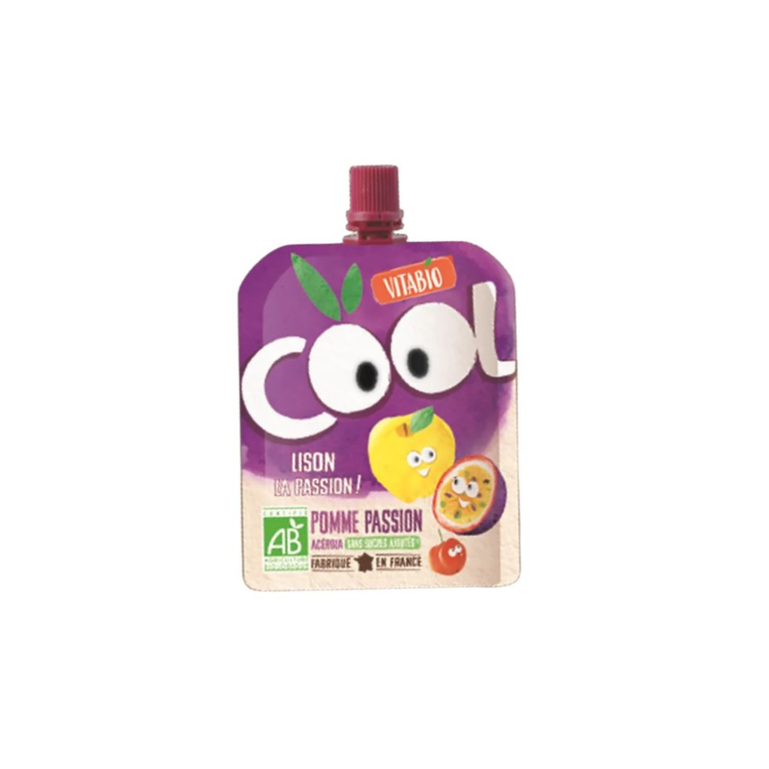 Vitabio Cool Fruits Apple Passion Fruit Organic Puree, 90 g.