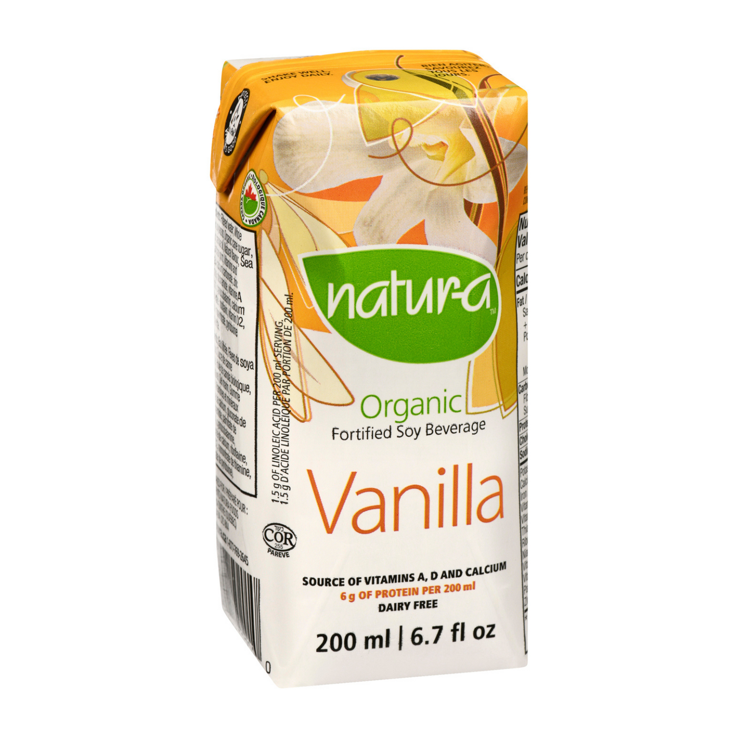 [Case of 24] Natur-a Enriched Soy Beverage - Vanilla (Organic), 200 ml.