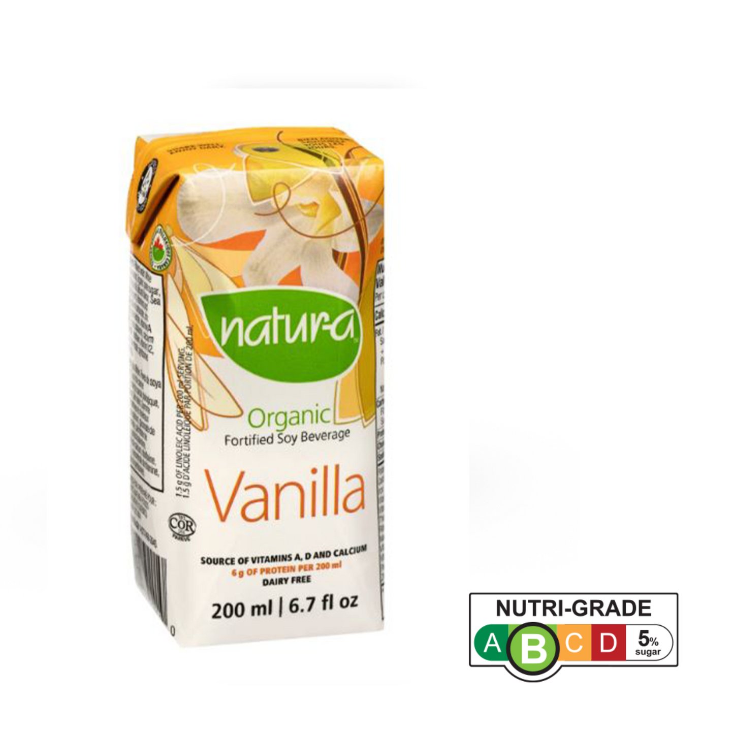 [Case of 24] Natur-a Enriched Soy Beverage - Vanilla (Organic), 200 ml.