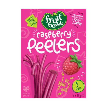 Fruit Bowl Peelers - Raspberry, 5 x 16g