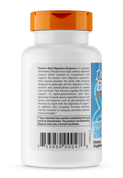 Doctor's Best Digestive Enzymes, 90 vcaps