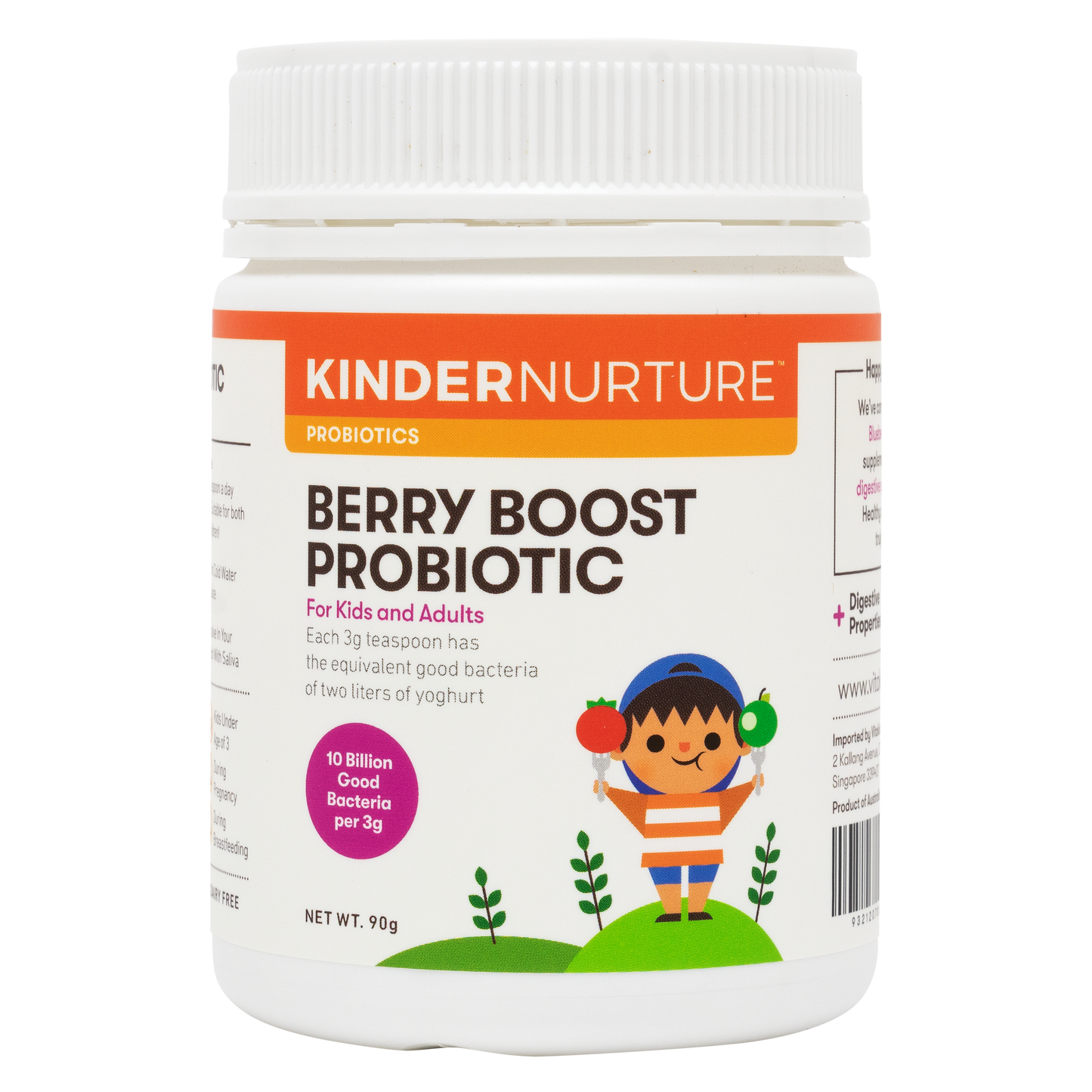 [25% Off Bundle Deal] 3 x KinderNurture Berry Boost Probiotic Powder, 90g