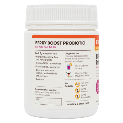 [25% Off Bundle Deal] 3 x KinderNurture Berry Boost Probiotic Powder, 90g