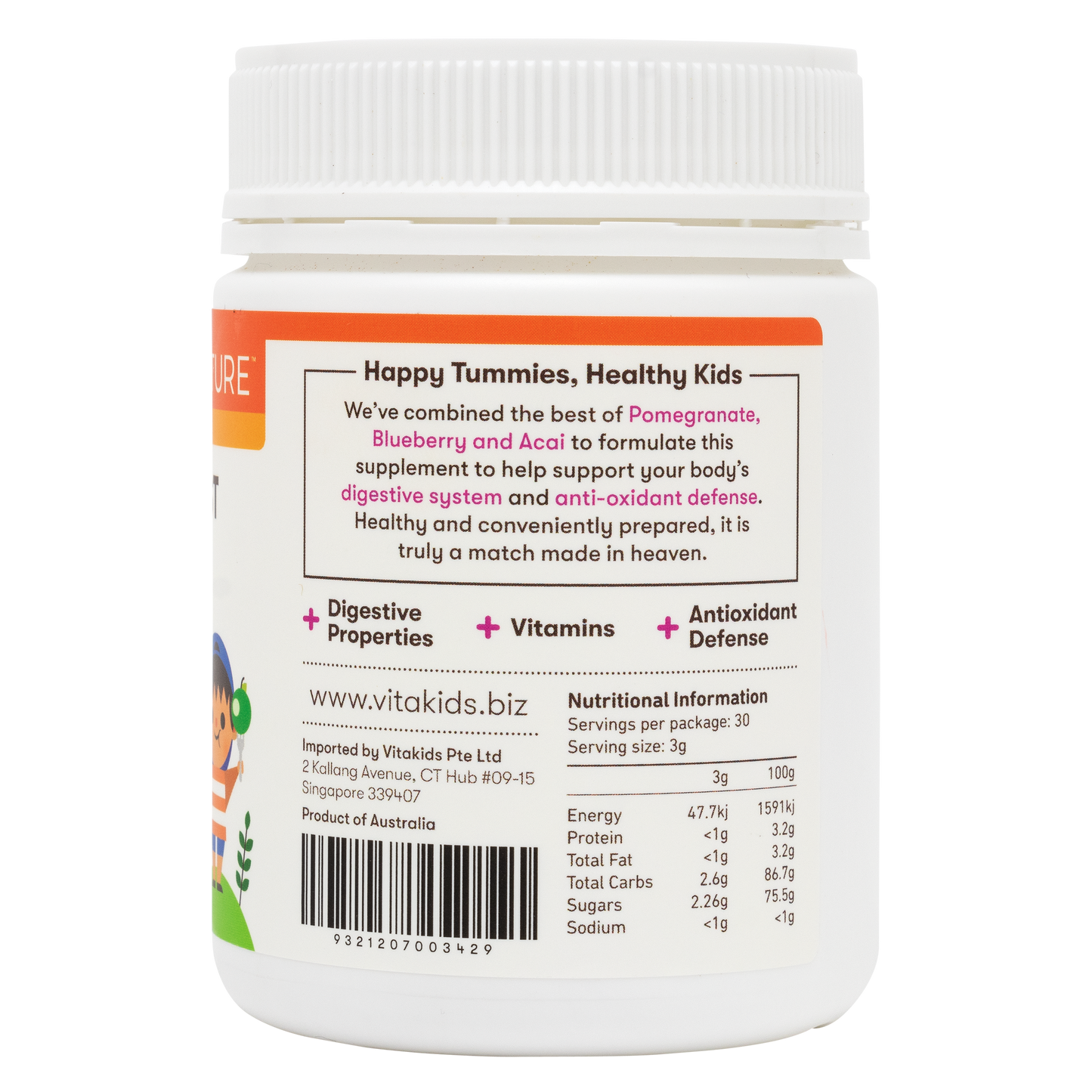 [25% Off Bundle Deal] 3 x KinderNurture Berry Boost Probiotic Powder, 90g